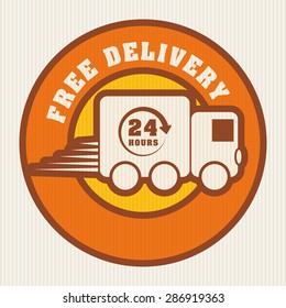 Delivery design over white background, vector illustration.