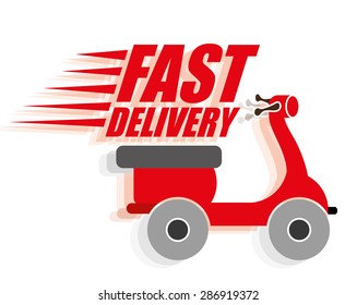 Delivery design over white background, vector illustration.