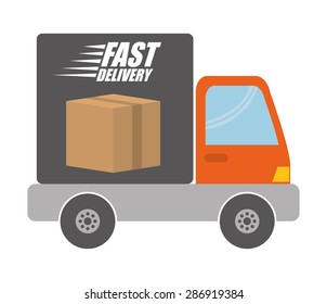 Delivery design over white background, vector illustration.