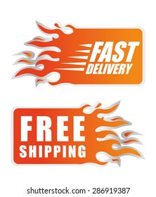Delivery design over white background, vector illustration.