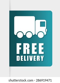 Delivery design over white background, vector illustration.