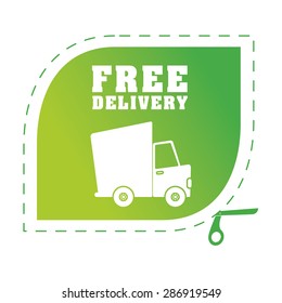 Delivery design over white background, vector illustration.