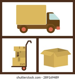 delivery design over white background, vector illustration