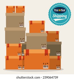 Delivery  design over white background,vector illustration.