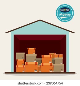 Delivery  design over white background,vector illustration.