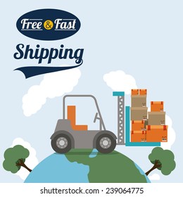 Delivery  design over white background,vector illustration.