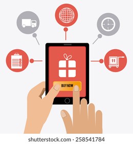 Delivery design over white background,vector illustration.