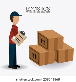 Delivery design over white background,vector illustration.