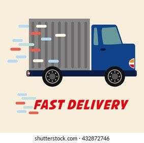 Delivery design. Shipping icon. Flat illustration, vector