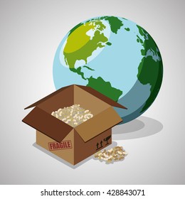 Delivery design. shipping  icon. White background 