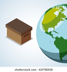 Delivery design. shipping  icon. White background  , vector