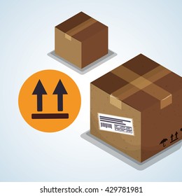 Delivery design. shipping  icon. White background  , vector