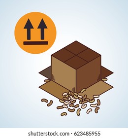 Delivery design. shipping  icon. White background  , vector