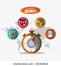 Delivery design. shipping illustration. logistic concept