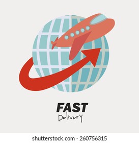 Delivery design, vector illustration