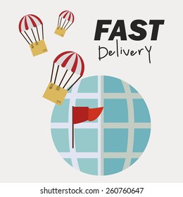 Delivery design, vector illustration