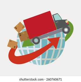 Delivery design, vector illustration
