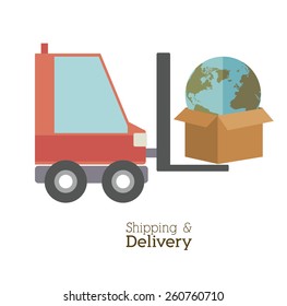 Delivery design, vector illustration