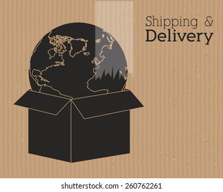 Delivery design, vector illustration