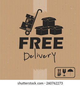 Delivery design, vector illustration
