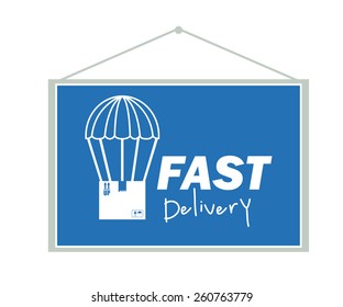 Delivery design, vector illustration