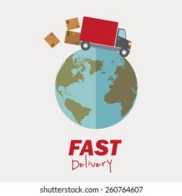 Delivery design, vector illustration