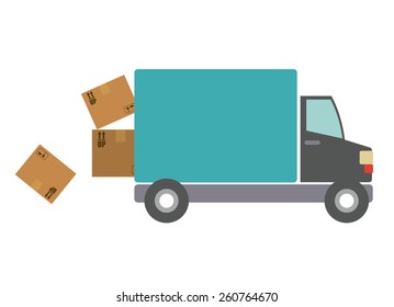 Delivery design, vector illustration