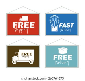 Delivery design, vector illustration