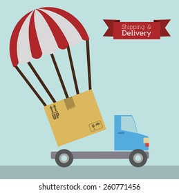 Delivery design, vector illustration