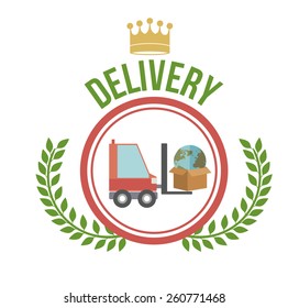 Delivery design, vector illustration