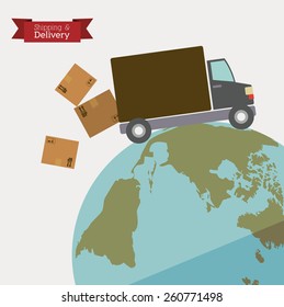 Delivery design, vector illustration