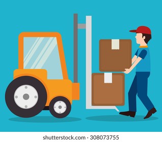 Delivery design, vector illustration eps 10.