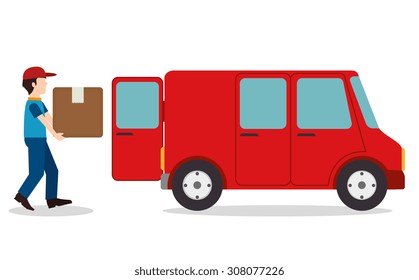 Delivery design, vector illustration eps 10.