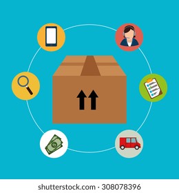 Delivery design, vector illustration eps 10.
