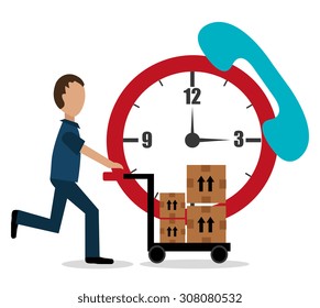 Delivery design, vector illustration eps 10.