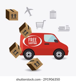 Delivery digital design, vector illustration eps 10.