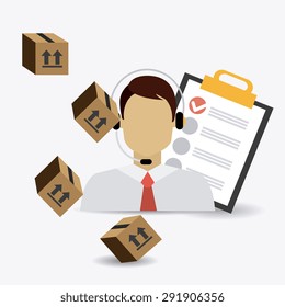 Delivery digital design, vector illustration eps 10.