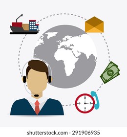 Delivery digital design, vector illustration eps 10.