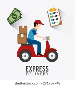Delivery digital design, vector illustration eps 10.