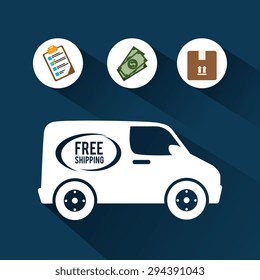 Delivery digital design, vector illustration eps 10.