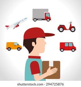 Delivery digital design, vector illustration eps 10.