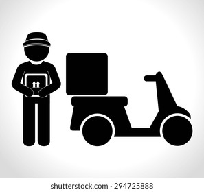Delivery digital design, vector illustration eps 10.