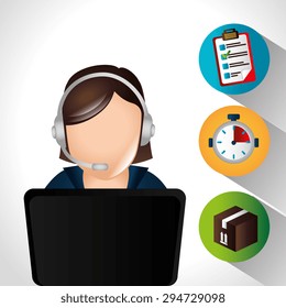 Delivery digital design, vector illustration eps 10.