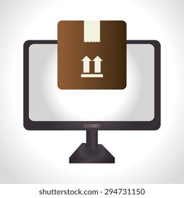 Delivery digital design, vector illustration eps 10.