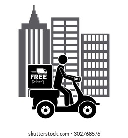 Delivery digital design, vector illustration eps 10