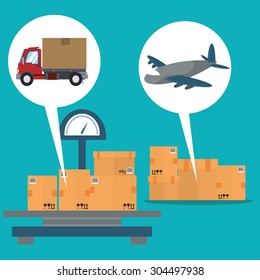 Delivery digital design, vector illustration 10 eps graphic
