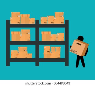 Delivery digital design, vector illustration 10 eps graphic