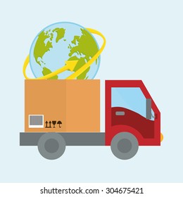 Delivery digital design, vector illustration 10 eps graphic