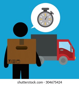 Delivery digital design, vector illustration 10 eps graphic