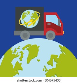 Delivery digital design, vector illustration 10 eps graphic